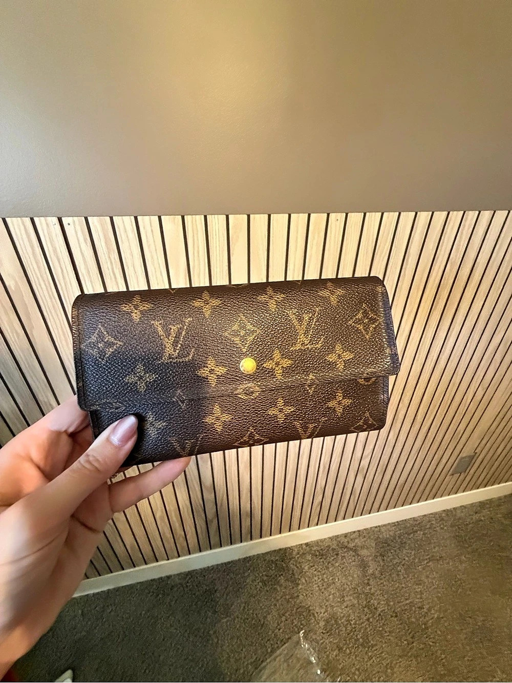 Louis Vuitton Porte Tresor International Wallet Monogram Wallet in Brown